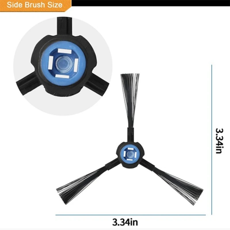 

Promotion!Robot Vacuum Cleaner Side Brush, for ILIFE V8 V8S X750 A7 X800 X785 V80 Robotic Vacuum Cleaner Parts Accessories(6 PCS