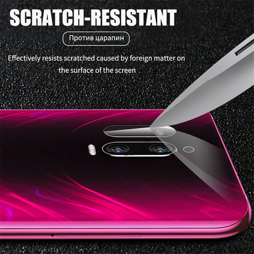 Закаленное стекло+ металлическое защитное кольцо для Xiao mi Red mi Note 8 7 Pro K20 объектив камеры HD Защита экрана для mi 9 9T защитная пленка