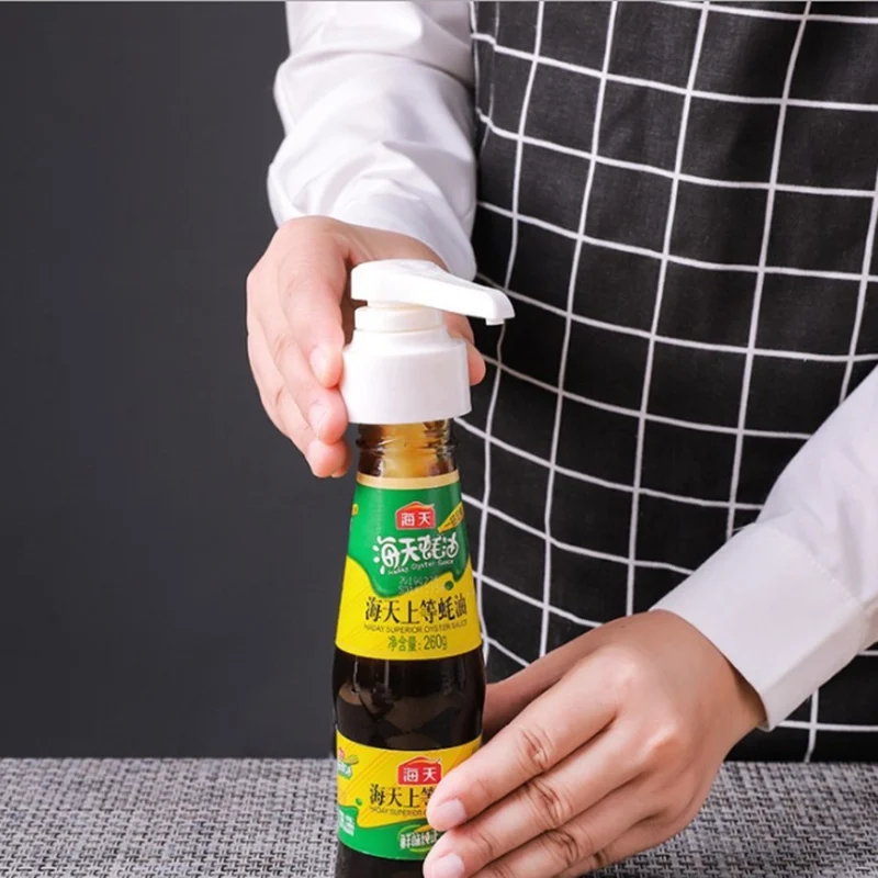 

Syrup Bottle Press Nozzle Operated Head Home Manually Plastic Pressure Nozzle Essential Push-type Artifact Kitchen Supplies