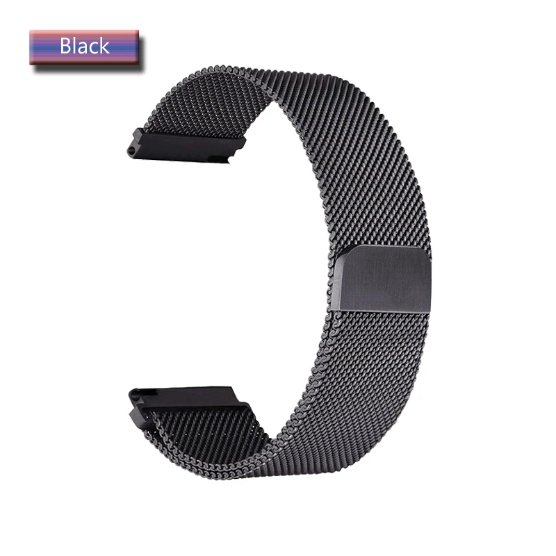 magnetic Black Металлический Ремешок Для huawei watch gt 2 Ремешок Браслет для huawei honor магический ремешок из нержавеющей стали браслет часы GT ремень - Цвет: magnetic Black
