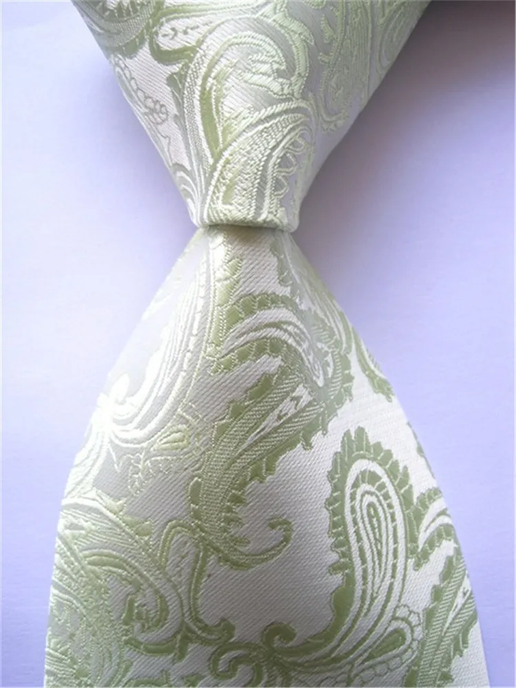 Мужской галстук из жаккардового шелка классический с узором пейсли смешанный