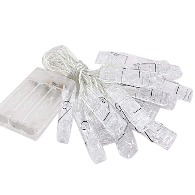 

СВЕТОДИОДНАЯ Гирлянда разных размеров с зажимом для фотографий, уличная гирлянда на батарейках, сказочные огни, Рождественское украшение в...