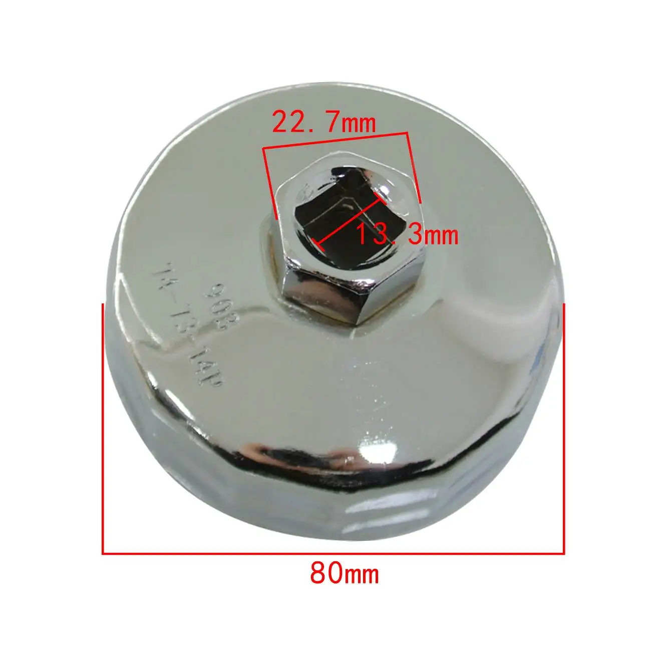 

Pouvoir Oil Filter Wrench Cap Fits Mercedes Benz Audi BMW 73-74mm 14 Flutes