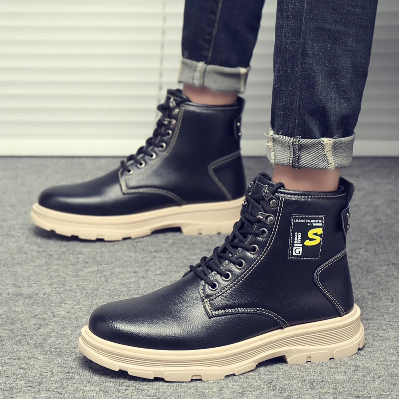 

High Quality Men Boots Brand Men Snow Boots Winter Walking Boot Outdoor Combat Sports Comfortable Boots