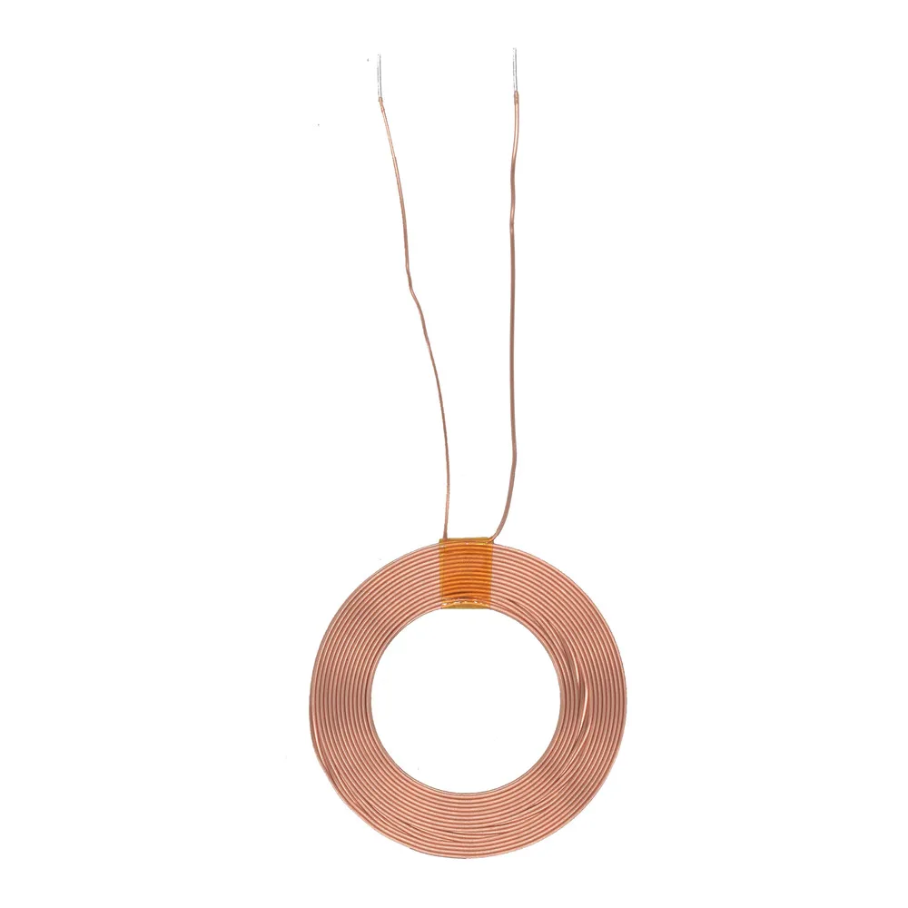 Taidacent 10PCS 32mm OD 30UH Copper Wire Wireless Power Supply Coil Magnetic Wireless Charger Inductive Coil Inductor