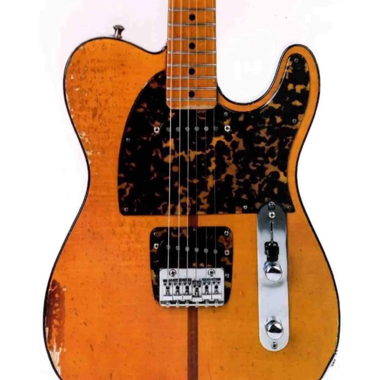 

Relic Prince Hohner HS Anderson Madcat Mad Cat Flame Maple Top Electric Guitar Abalone Logo, Leopard Pickguard & Binding