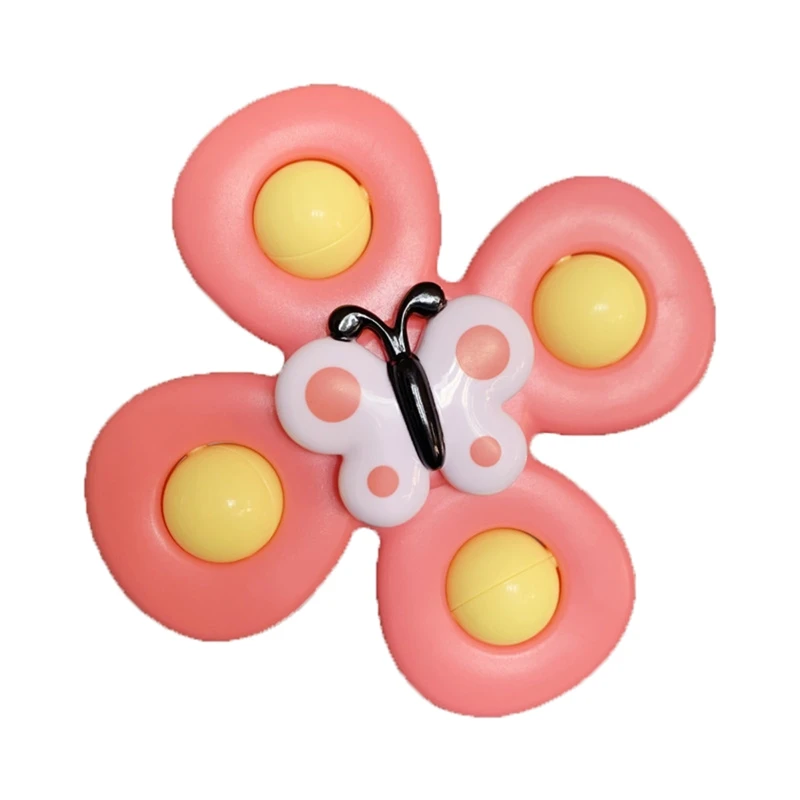 

Idkska Baby Big Cartoon Insect Flower Spinner Fidget Spinner Top With Sucker Dining-table Toy Bath Toy