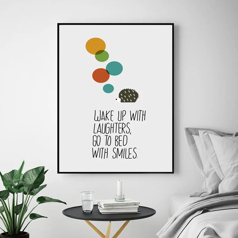 

Nordic Room Office English Proverbs Modern Canvas Painting Wall Art Mural Living Room Unique Decorative Painting