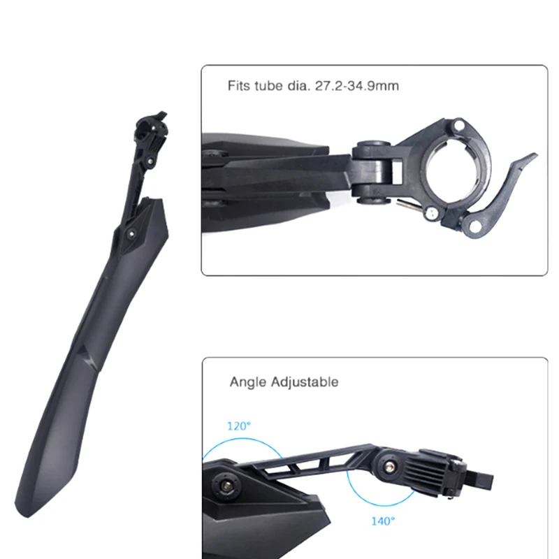 Bicycle Mudguard MTB 24 26 27.5 29 Inch Mud Wings Front/Rear Wheel Fenders Handy Mount Extra Length Width Deep Groove | Спорт и