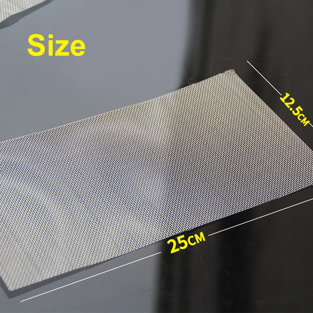 

1/2/4PCS Car Bumper Stainless Steel Repair Net Woven Wire Bumper Crack Repair Hole Repairing Air Vent Mesh Net 25*12.5cm