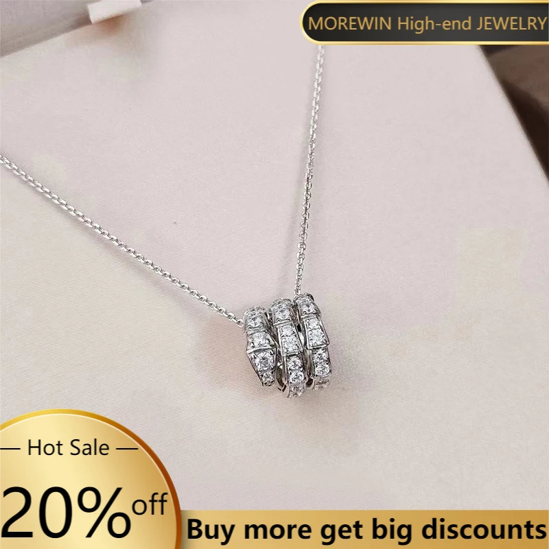 

925 Sterling Silver Snake Necklace Temperament Snake Bone Pendant Necklace Women Clavicle Chain Fashion Brand Luxury Jewelry