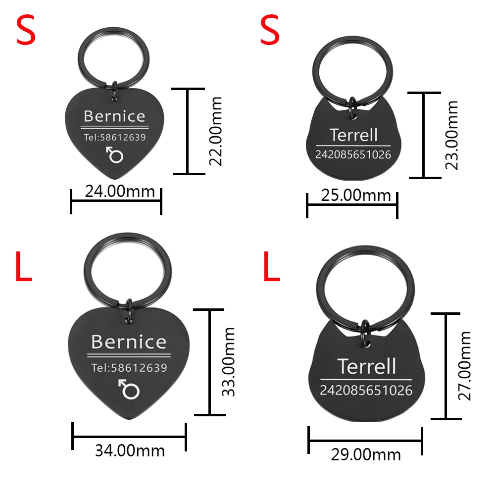 Идентификационная бирка для кошек и собак персонализированный ошейник с