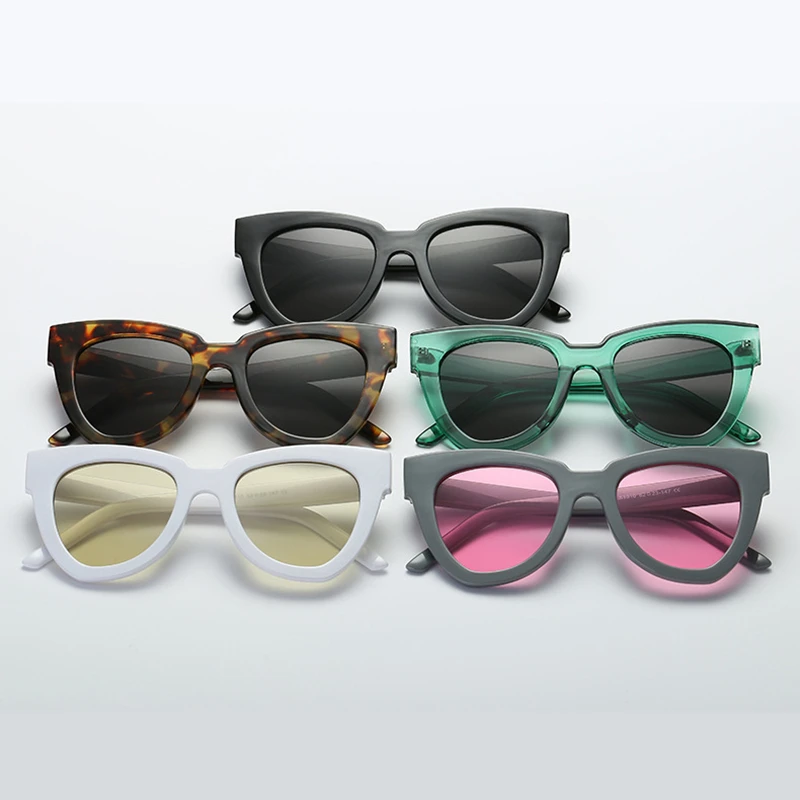 Модные солнцезащитные очки кошачий глаз женские роскошные брендовые