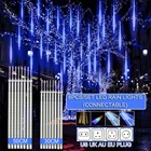 Светодиодный светильник в виде метеоритного дождя, сосулька, падающий снег, Рождественский светильник, водонепроницаемый Каскадный светильник в виде капли дождя для украшения дерева, для улицы