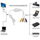 Карта видеозахвата UVC, USB 2,0, аналоговая видеозапись для VHS Player,V8,Hi8, камкордер, старая камера для Windows Win7, Win10, MAC