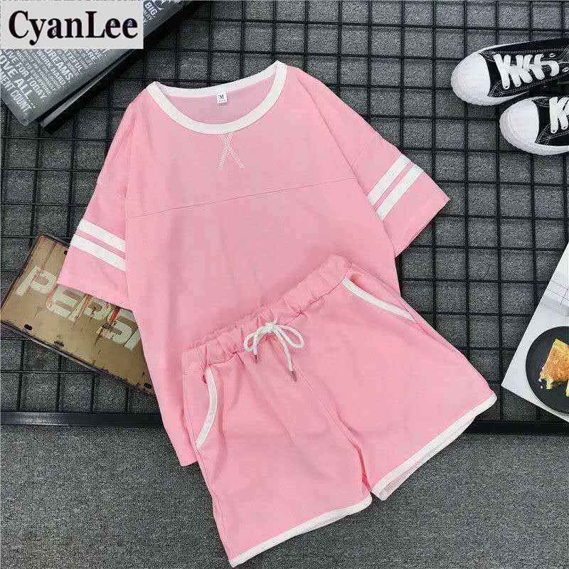 Спортивный костюм Cyanlee летние шорты с коротким рукавом для девушек и студенток