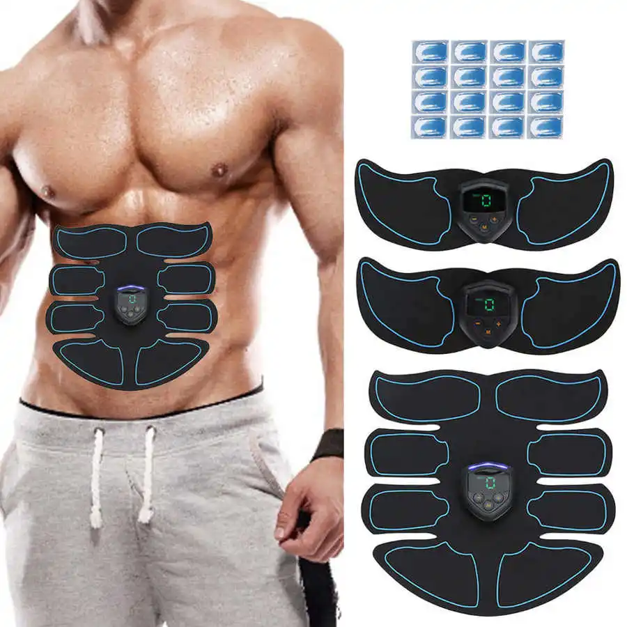 Унисекс EMS тренажер для мышц брюшной полости портативный цифровой зарядный