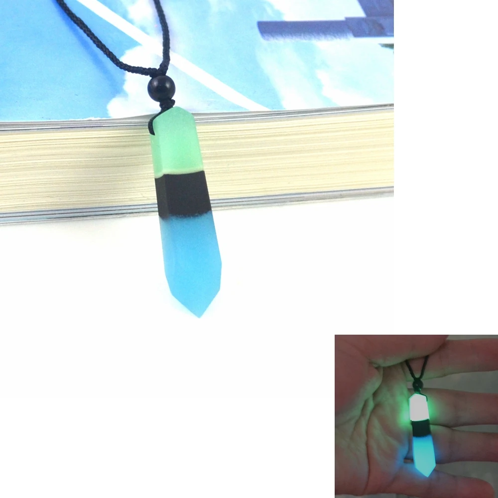 

Popular necklace, "shine in the dark after light absorption" necklace, fashionable resin jewelry, gifts for men and women