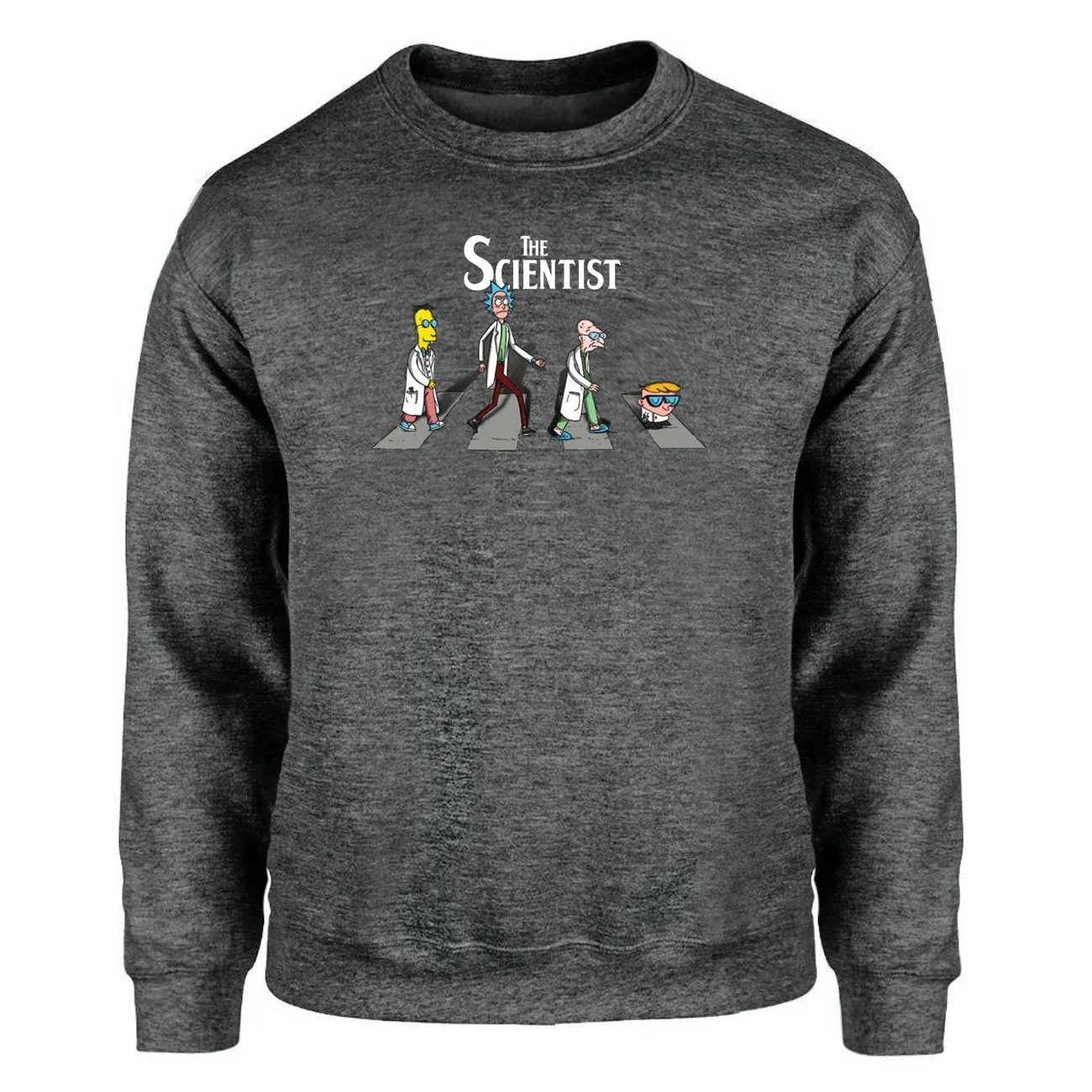 Рик и Морти Забавный свитшот для мужчин мультфильм аниме Crewneck Толстовки учёный толстовки уличная печать Harajuku спортивная одежда - Цвет: dark gray 6