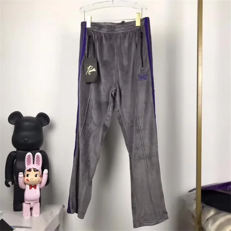 Женские штаны с вышивкой-бабочкой AWGE черные спортивные в стиле хип-хоп вышивкой