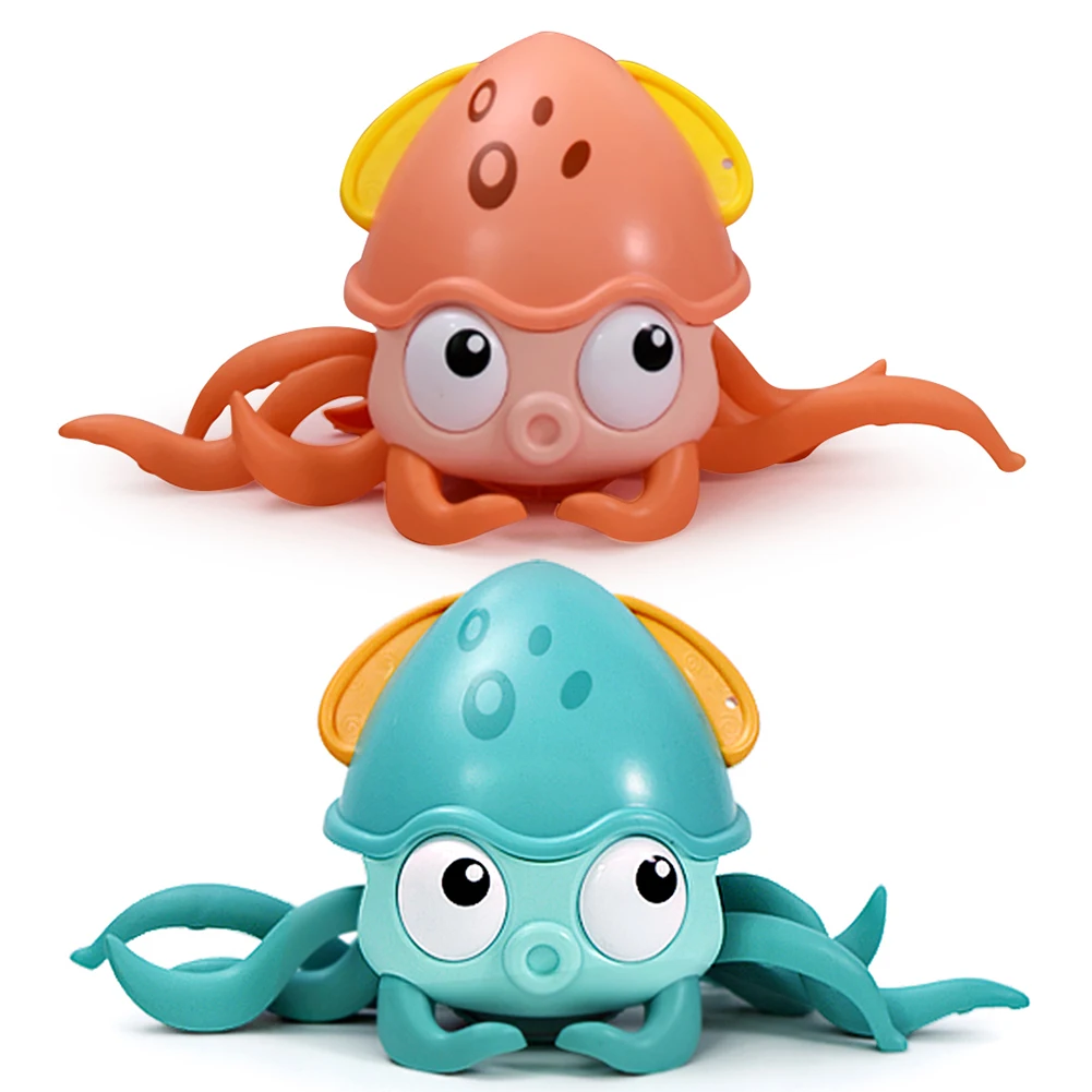 

Детские водные игрушки, Мультяшные милые Мультяшные игрушки-осьминоги для пляжа и ванной, Детские с заводным механизмом, плавающие в воде