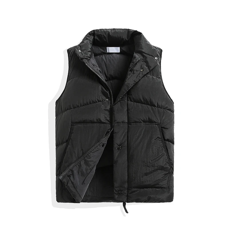 CPTOPSTONEY COMPANY New autumn and winter thickened waistcoat fashion brand high version men's Vest Body warmer sleevelessjacket