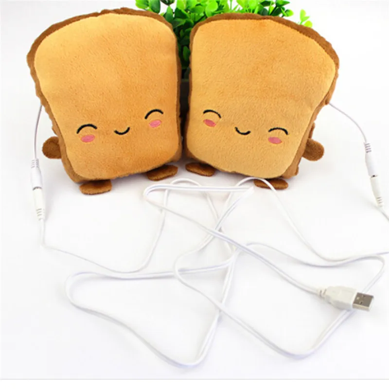 1 Pair USB Powered Heated Gloves Cute Electric Winter Hands Warmer for Skiing Cycling Motorcycle Cartoon Expression Funny | Спорт и