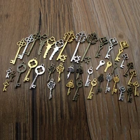 26pcslot vintage key charms for jewelry making fits bracelet necklace findings metal charms pendants diy jewelry supplies z1228