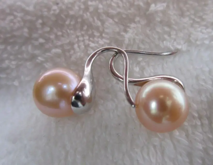 

Beautiful AAA++10MM South Sea 925Sterling Silver Marke black Pearl Earring