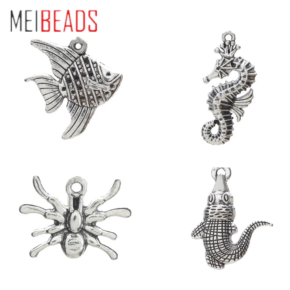 MEIBEADS 27 стиль винтажный кулон с животными для женщин креативный мужской браслет