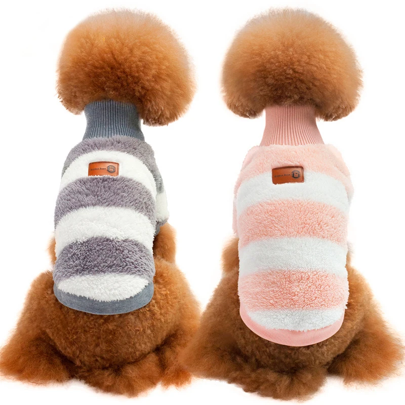 

Winter Dog Turtleneck Sweater Warm Soft Coral Velvet Pet Dog Clothes Teddy Pug Chihuahua Small Medium Dog Autumn Winter Clothes
