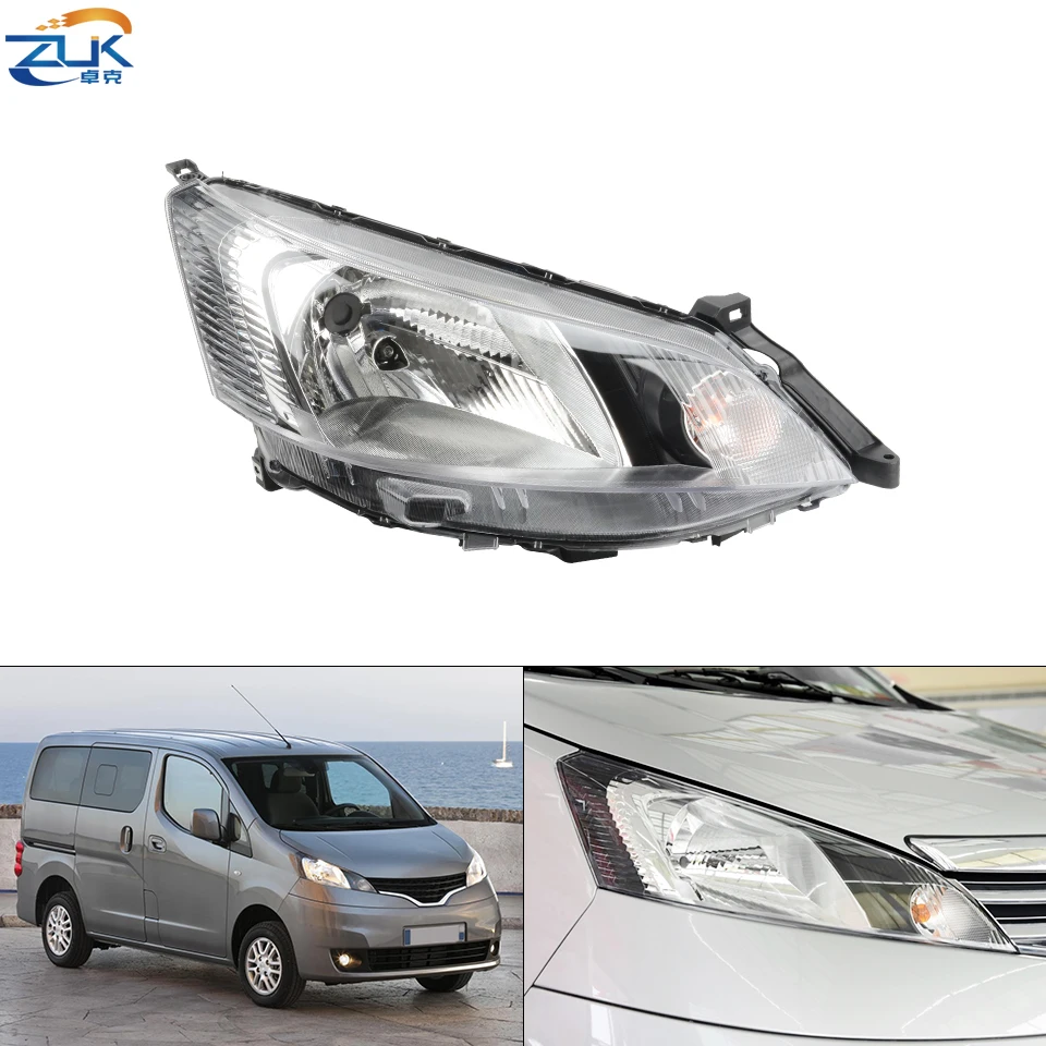 ZUK галогенная передние фары светильник для Nissan NV200 2008 2018 автомобилей головной