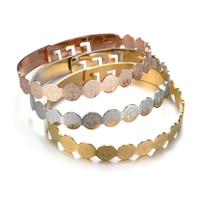 ELSEMODE очаровательный браслет из нержавеющей стали стиль девственницы женский и