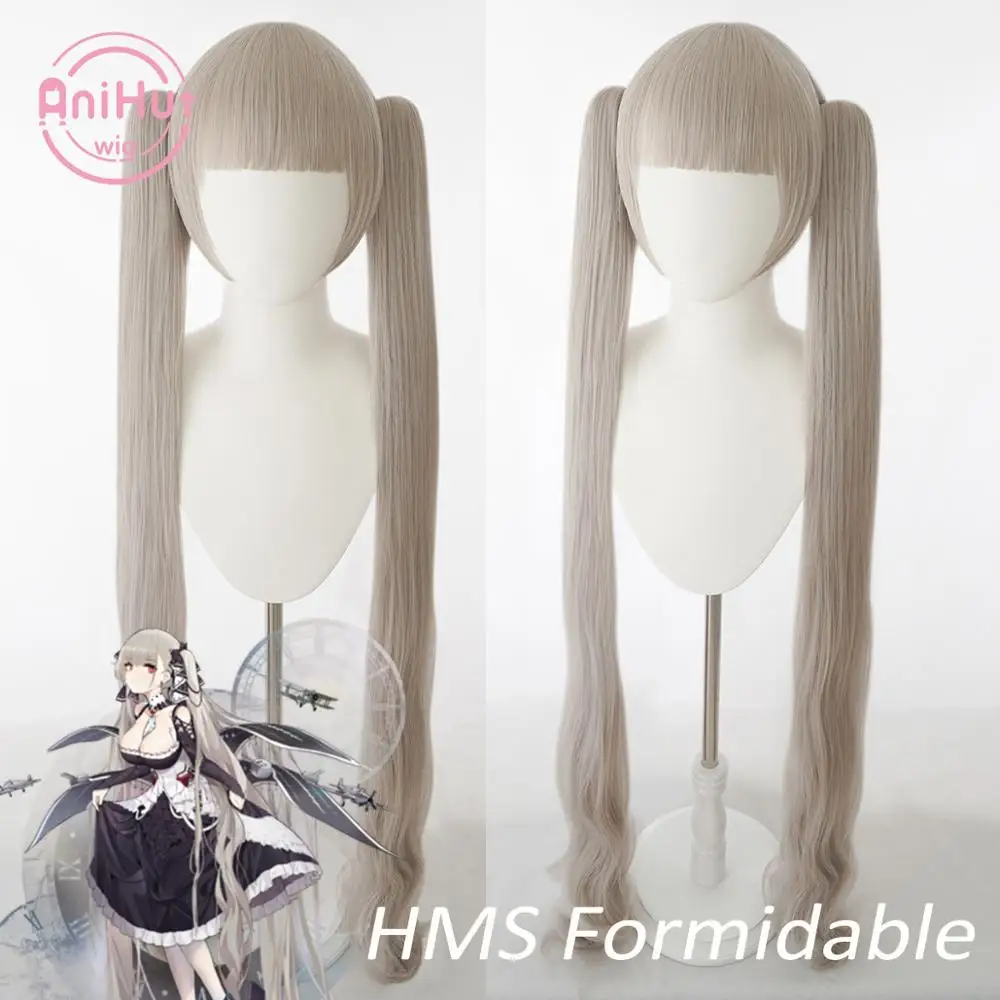 【Anihut】HMS огромный парик для косплея игра Azur Lane Женский термостойкий