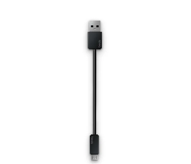 Black 17cm Short Micro USB Charging Cable Cord For Beats by 