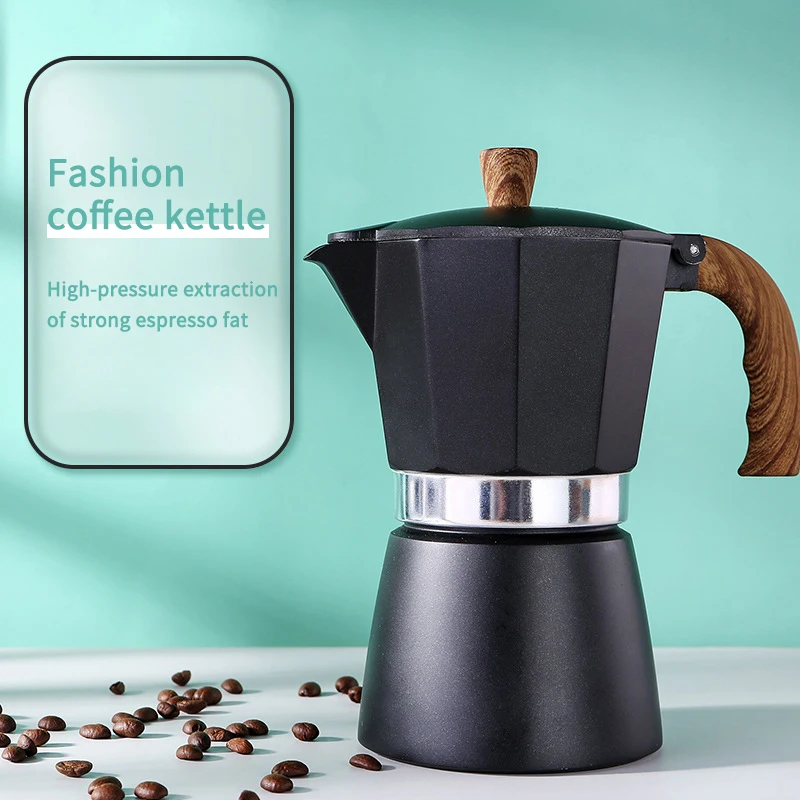 Кофе горшок Maker Кофеварка плита верхний восьмиугольная Алюминий для выпечки