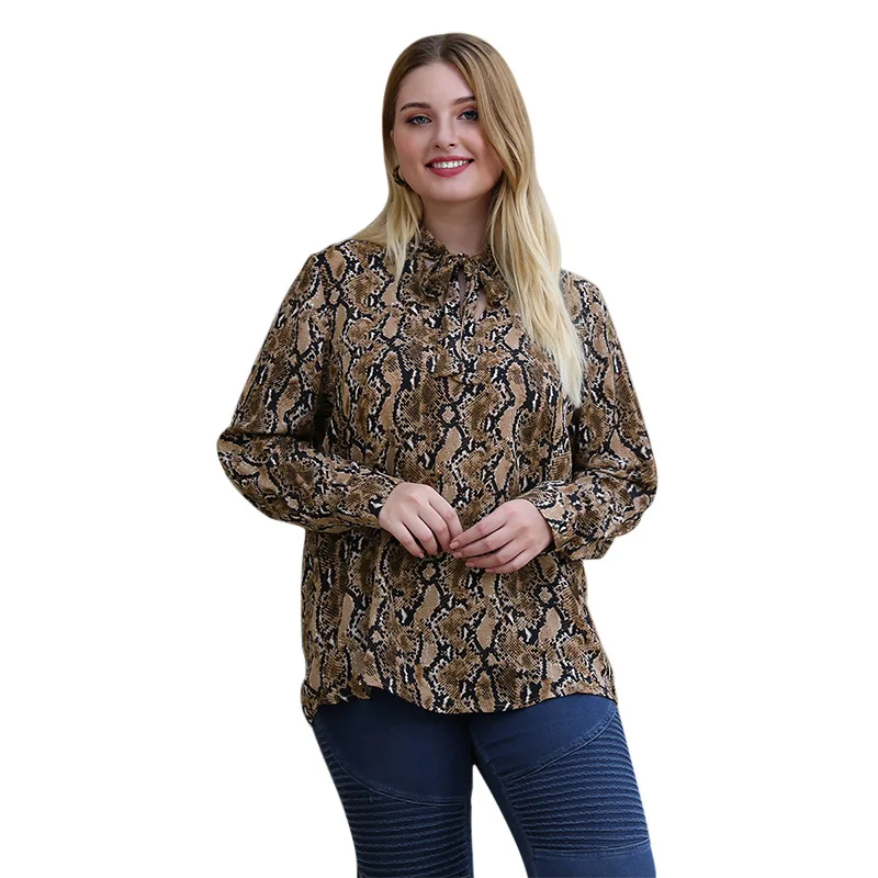 WHZHM осенние вечерние топы с бантом женская рубашка длинным рукавом большого