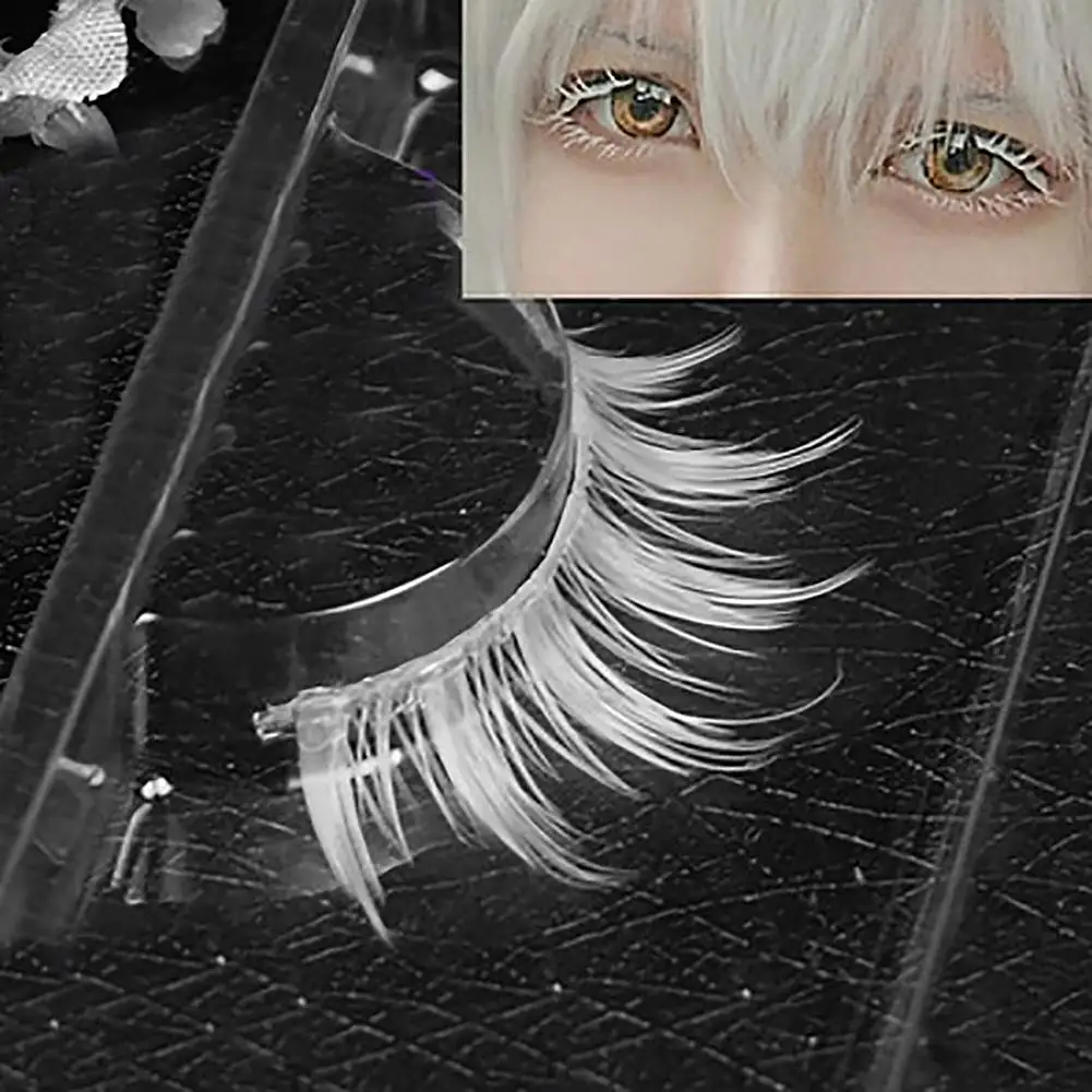 Косплей Макияж выглядит прозрачный корень белый длинный толстый крест