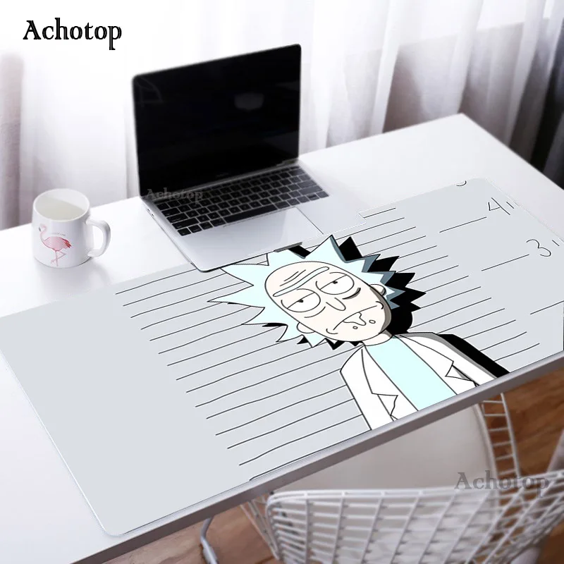 

Rick Computer Mouse Pad Anime Gaming MousePad Large Mouse pad Gamer XXL Mause Carpet PC Desk Mat keyboard pad 900x400 Pad Mats