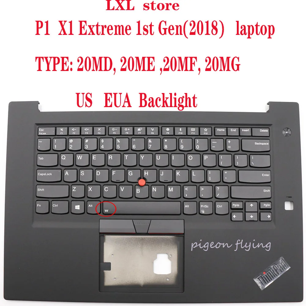 

Клавиатура P1 X1Extreme для ноутбука 2018 Thinkpad US EUA, клавиатура с чехлом c, Безель FRU 01YU756 01YU757 SN20R58841 SR20R58769