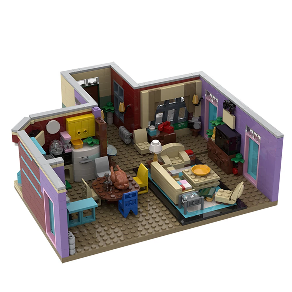 

MOC-29532 Friends Apartment Scene Building Blocks Bricks 894pcs Christmas Gifts Toys For Children Kids