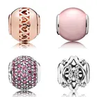 Женский браслет из розового золота с фианитами