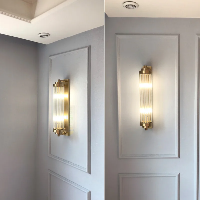 Настенный светильник светодиодный медный бра настенные для домашнего интерьера