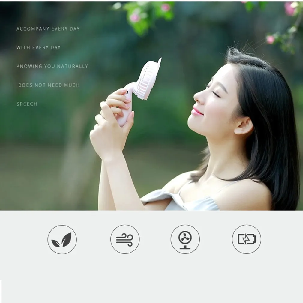 

Rechargeable USB Fan Portable Handheld Fan 3-Speed Mini USB Handy Small Desktop USB Cooling Fan Cooler dropshipping