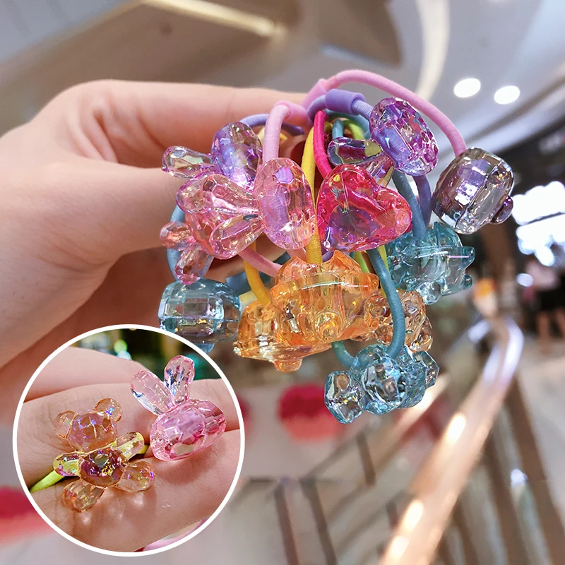 20 шт./компл. 3 см карамельные Детские аксессуары для волос Кристальные милые