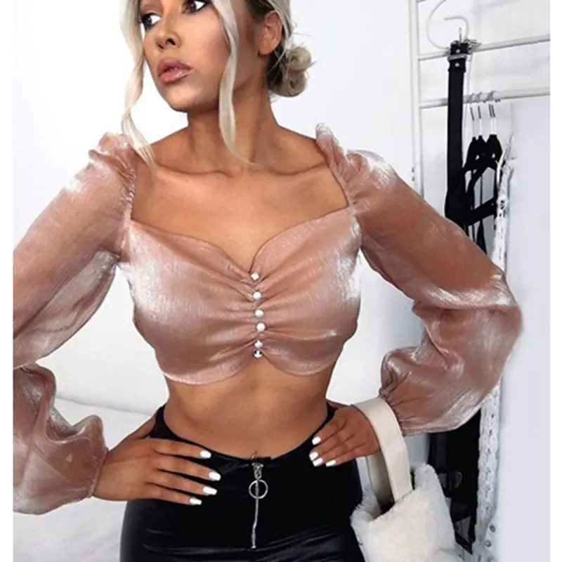 Женская блузка с открытыми плечами Горячая сексуальная поясничная женская