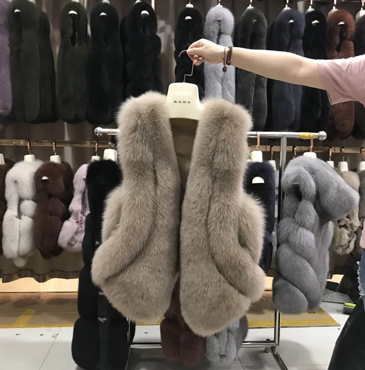 Новинка,, женский жилет из искусственного меха, пальто, зимняя куртка, без рукавов, манто, femme hiver