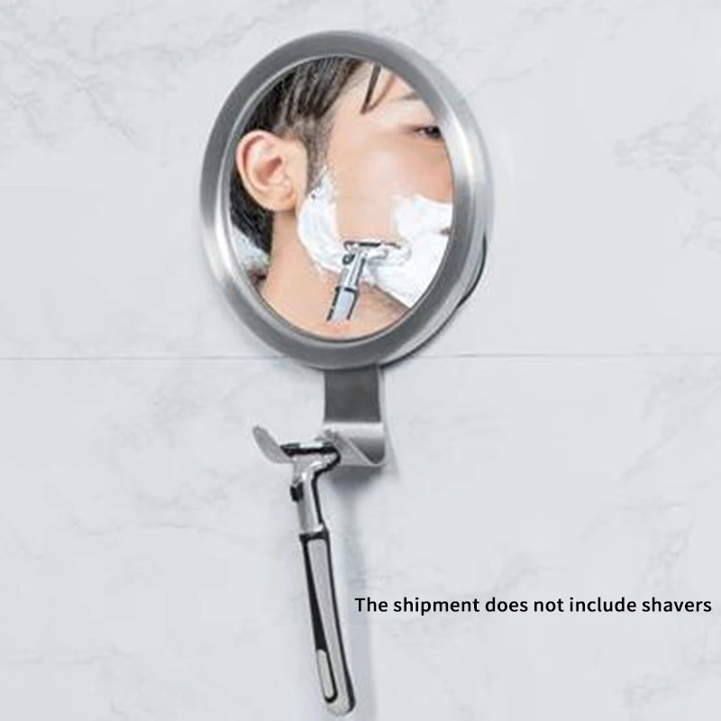 Shower Rearview Mirror with Razor Hook Perfect Fog-Free Shaving for Face View Strong Lock Suction Cup Not Suitable Family | Обустройство