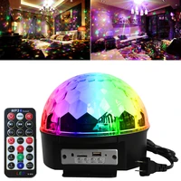 bluetooth remote control crystal ball 9 color led disco ball party lights sound activated dj stage lights for birthday bar party