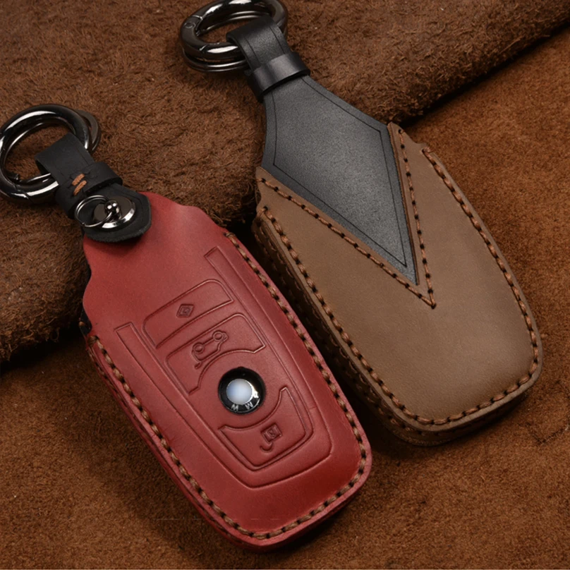 Ручной работы в стиле ретро из натуральной кожи чехол для автомобильного смарт